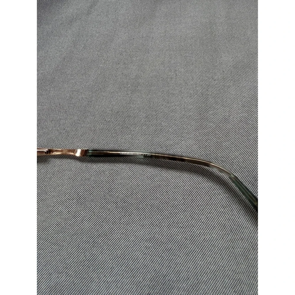 Carlo Bellini Eyeglasses Women Rose Gold Green Aviator 7730 Pilot Frames